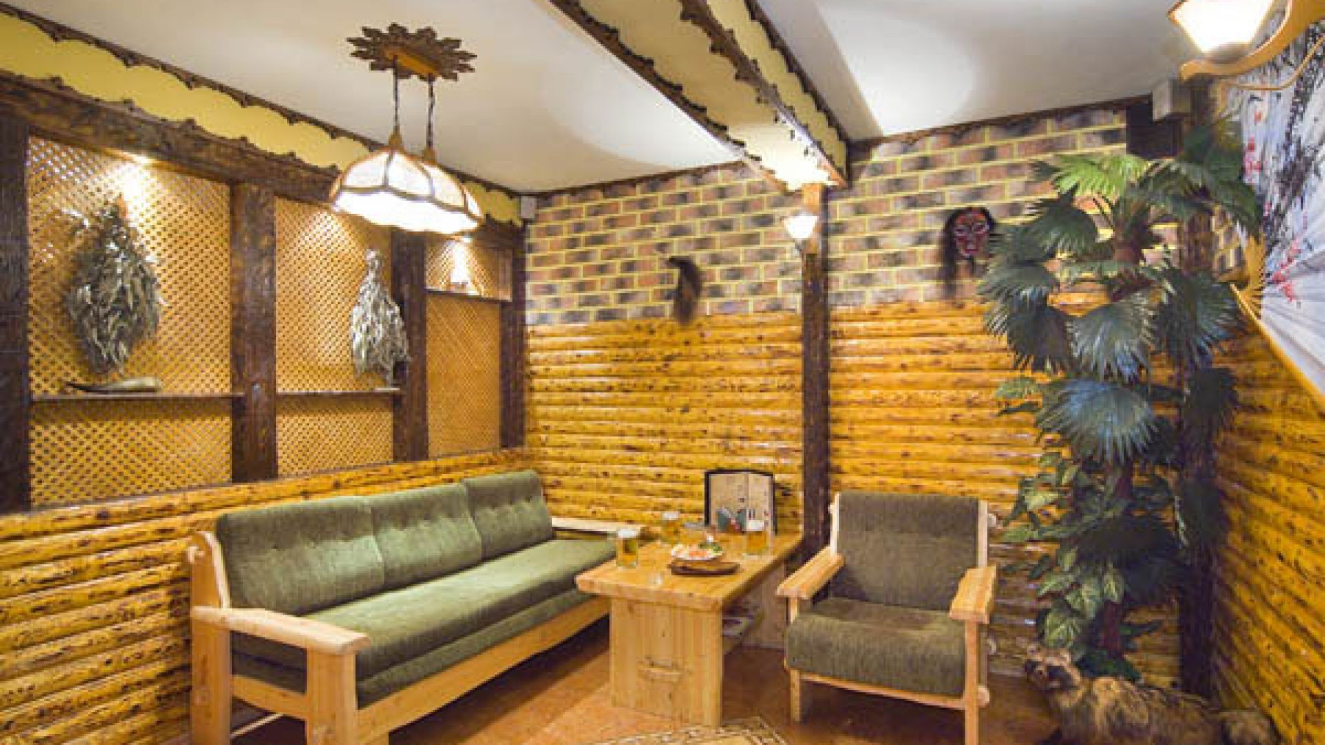 диван для комнаты отдыха сауны